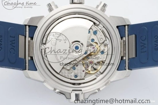 MIROTIME 0416 Attractive Aquatimer Chrono SS RSF 1:1 Best Edition Blue Dial on Blue Rubber Strap A 7056